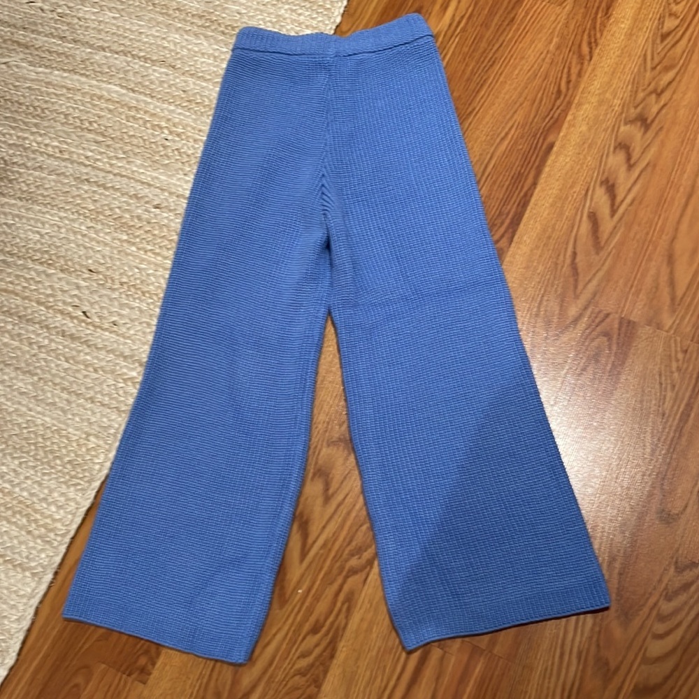 Blue Knit Pants - Picture 3 of 6